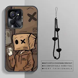 RealMe 9I 5G Headset boy with bracelet combination outfit phone Case For RealMe 9I 5G with PET Shock proof design perfect for popular