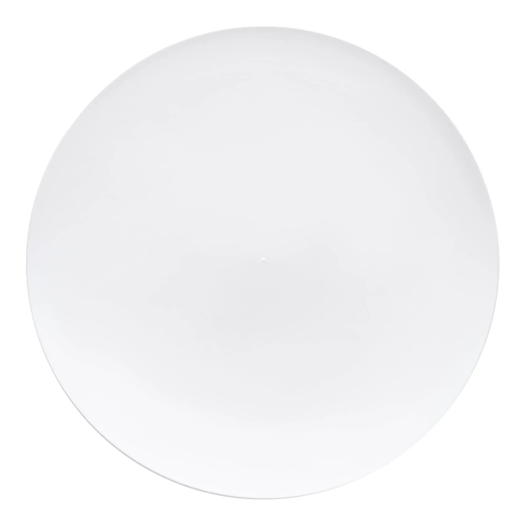 Solid White Organic Round Disposable Plastic Dinner Plates (10.25")