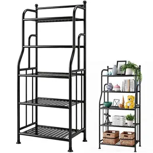5-Tier Heavy-Duty Bathroom Storage , Large-Capacity Multifunctional Organizer Rack for Bathroom, Kitchen, Balcony holder tall shelf stand trolley furniture shoe utility cart metal estante de