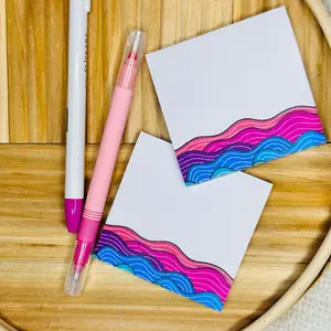 Pack of 2 - Vibrant Waves, Post it Notes