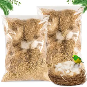 2 Pack Bird Nesting Material - Nests Bedding Hummingbird Mixing Canary Finch Parakeet Materials For Cage Gardens Tree Trunks (80g)