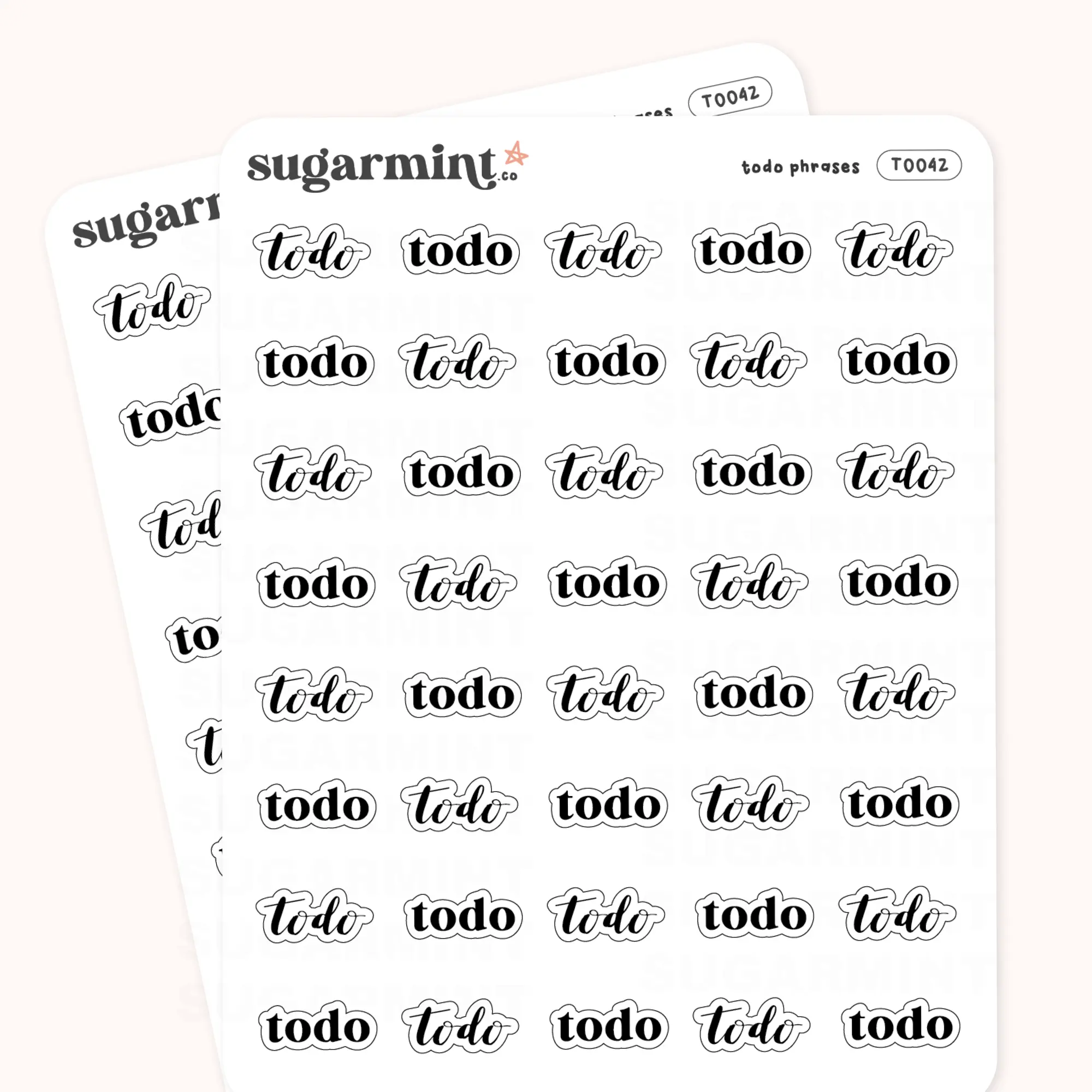 To Do Script Stickers
