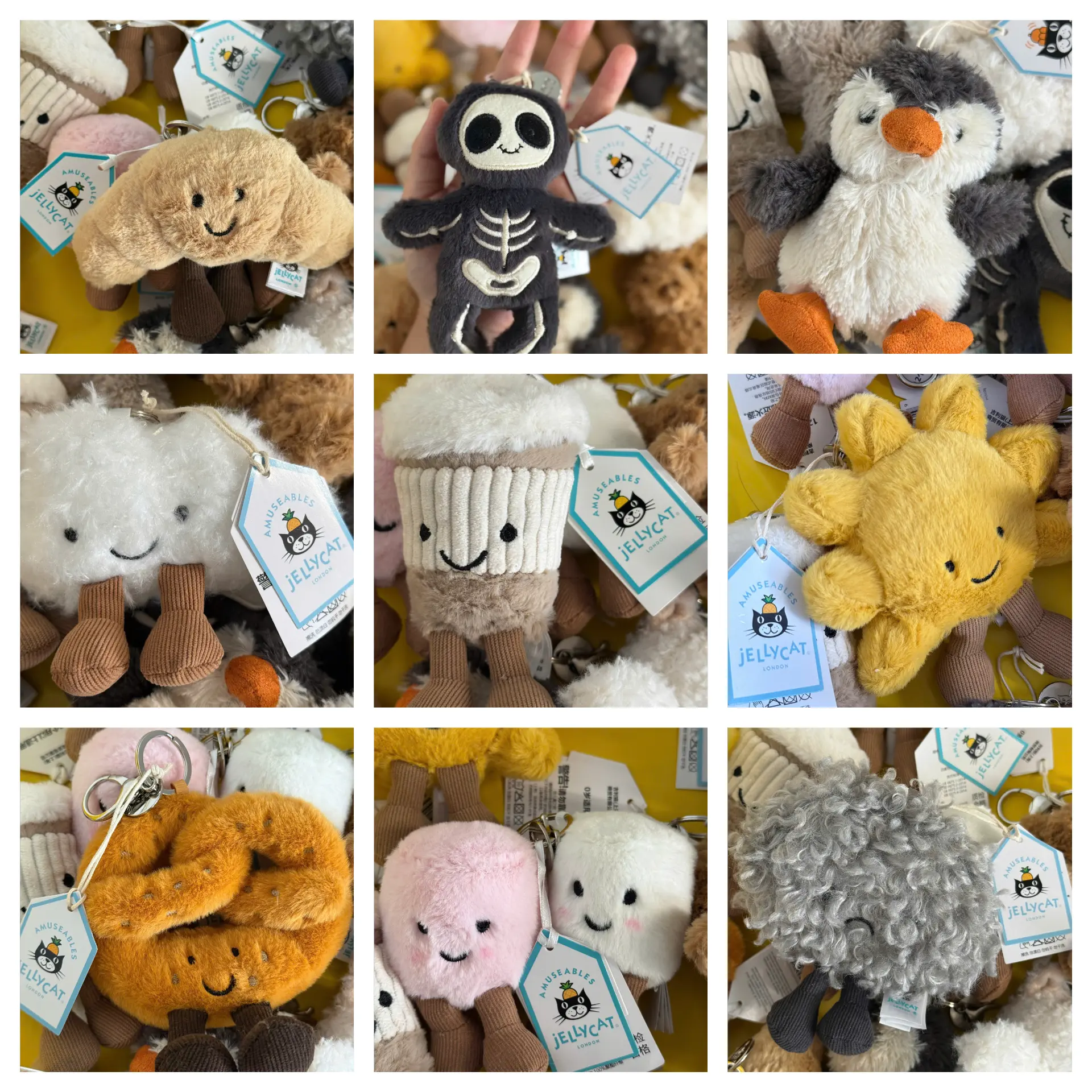 Jellycat Plush Keychain Cute Bag Charm Soft Bunny Frog Teddy Aesthetic Kawaii Mini Stuffed Toy Gift for Women Girls 2026 Trend