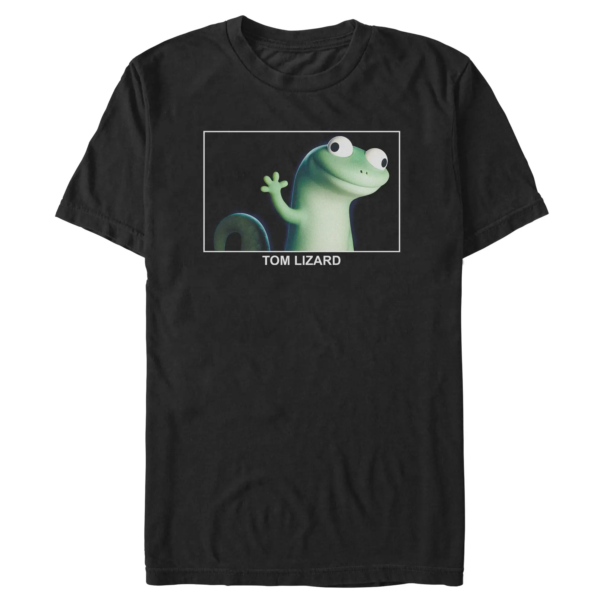 Men's Casual Stylish Short-Sleeve Apparel, Hoppers Tom Lizard Happy Cute Portrait Menswear T-Shirt