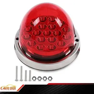 Light Universal Front Clear Red Lens Watermelon (19 LED) Marker Turn Signal