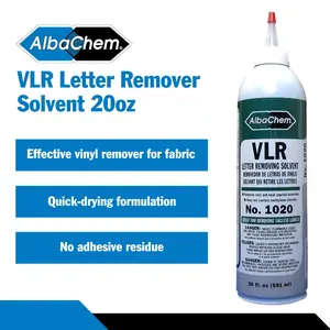 AlbaChem Vinyl Letter Remover - Highly Effective Solvent for Vinyl Letters & Residues, Minimizes Waste, Yorker Spout for Easy Application