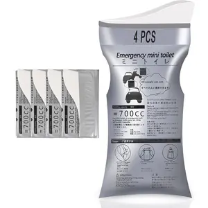 Disposable Emergency Urinal Bags, Portable Camping and Travel Pee Bags, Portable Travel Toilet, Traffic Jam Urine Bags and Vomit Bags for Men, Women and Kids