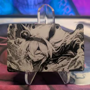 Men's Umamusume Tamano Cross Themed Wallet - Detailed, Low-Profile, RFID, Simple, Super-Thin Men's Wallet for Luggage & Bags Use, Detailed Men's Wallets, Low-Profile Men's Wallets