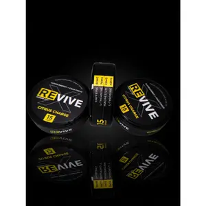 Citrus Charge - Revive X Energy Pouches - Caffeine L-Theanine L-Tyrosine Magnesium - No Jitters No Crash - Focus Boost - Oral Energy Pouch - Pre Workout Alternative - Mental Clarity - Healthcare Vitamin Supplement for Fitness