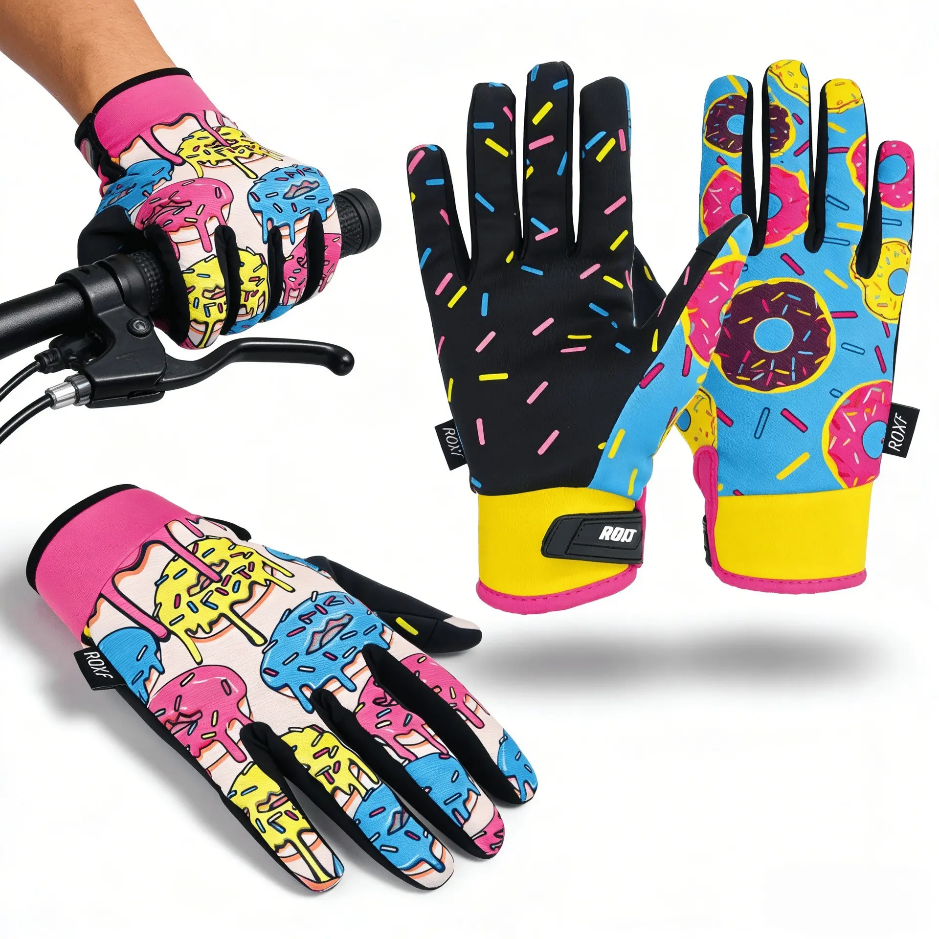 Motorcycle Gloves for Men&Women,Cycling Glove Breathable Wear Resistant Elastic Dirtbike Glove Motocross Racing Outdoor Sports Motorcycle Accessories, Atv Gloves