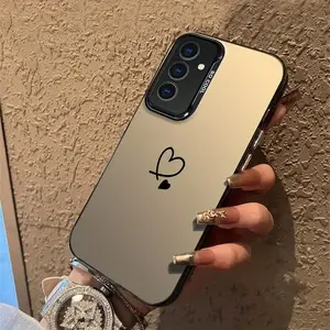 Heart-Shaped Line Pattern Phone Case Cover for Galaxy A13/A14/A15/A20/A21S/A22/A23/A24/A25/A30/A30S/A31/A32/A33/A34/A35/A50/A52/A53/A54/A55/A70/A71/A72/A03/A04E/A05S/A10S/A11/A12/S10+/S20Ultra/S21Fe/S22/S23/S24/S24Plus/M10S/M12/Note 20 Ultra