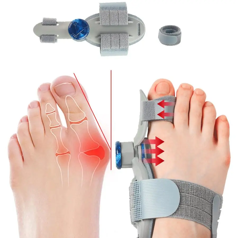 Adjustable Orthopedic Bunion Corrector Splint for Women & Men - Nail Care Pedicure Tool for Big Toe Separation Pain Relief, Toe Alignment & Hallux Valgus Correction