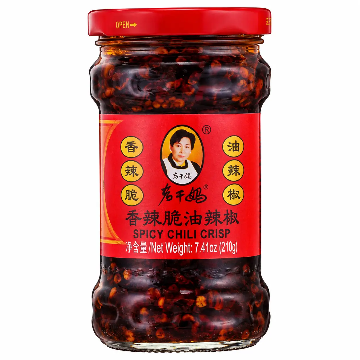 Laoganma Spicy Chili Crisp, Chili Oil Sauce 7.41 oz (210g)