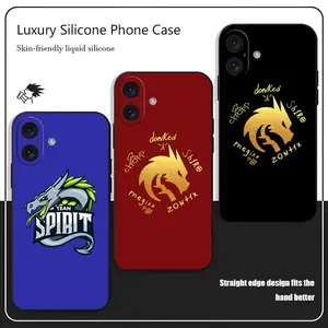 Esports champion Team Spirit Phone Case For iPhone 17 16 15 14 13 12 X XR XS 8 Plus Mini Pro Max Soft black Shockproof Cover