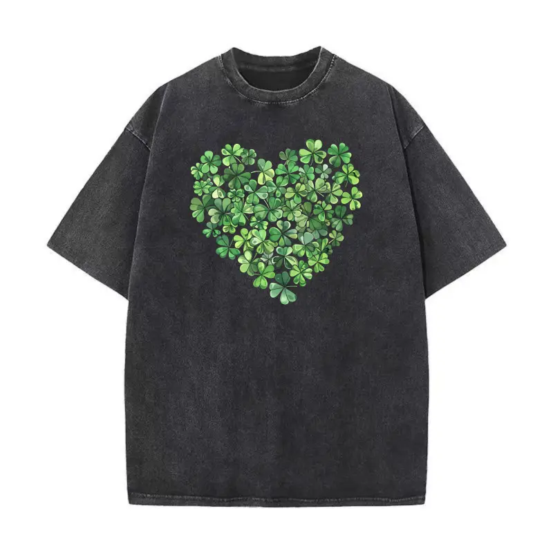 Washed Cotton Tee-Black