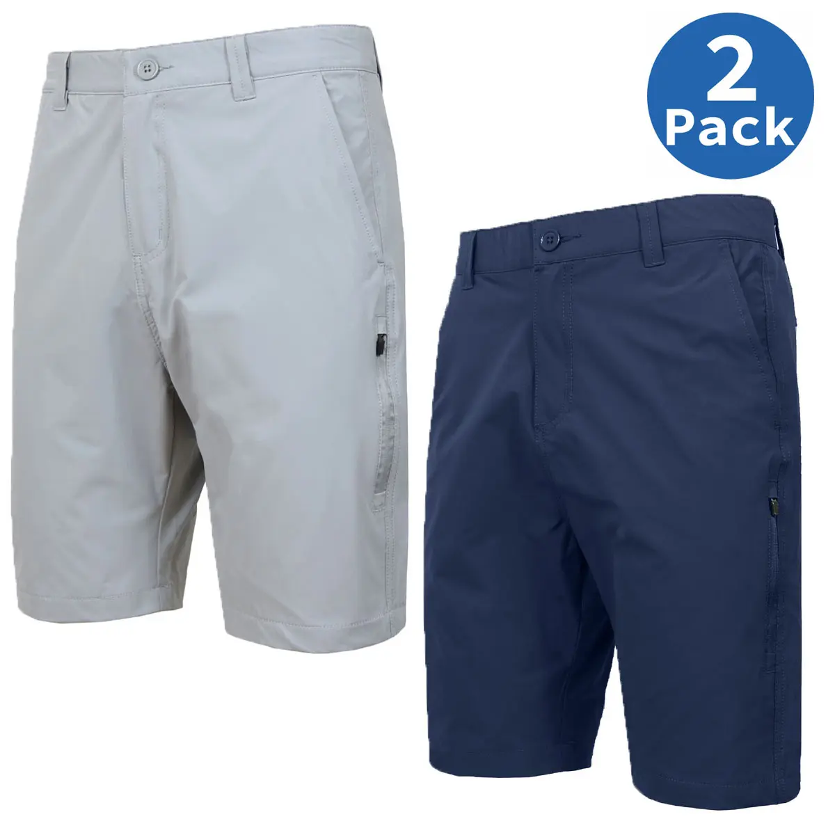 (2 Pack) Grey-Navy