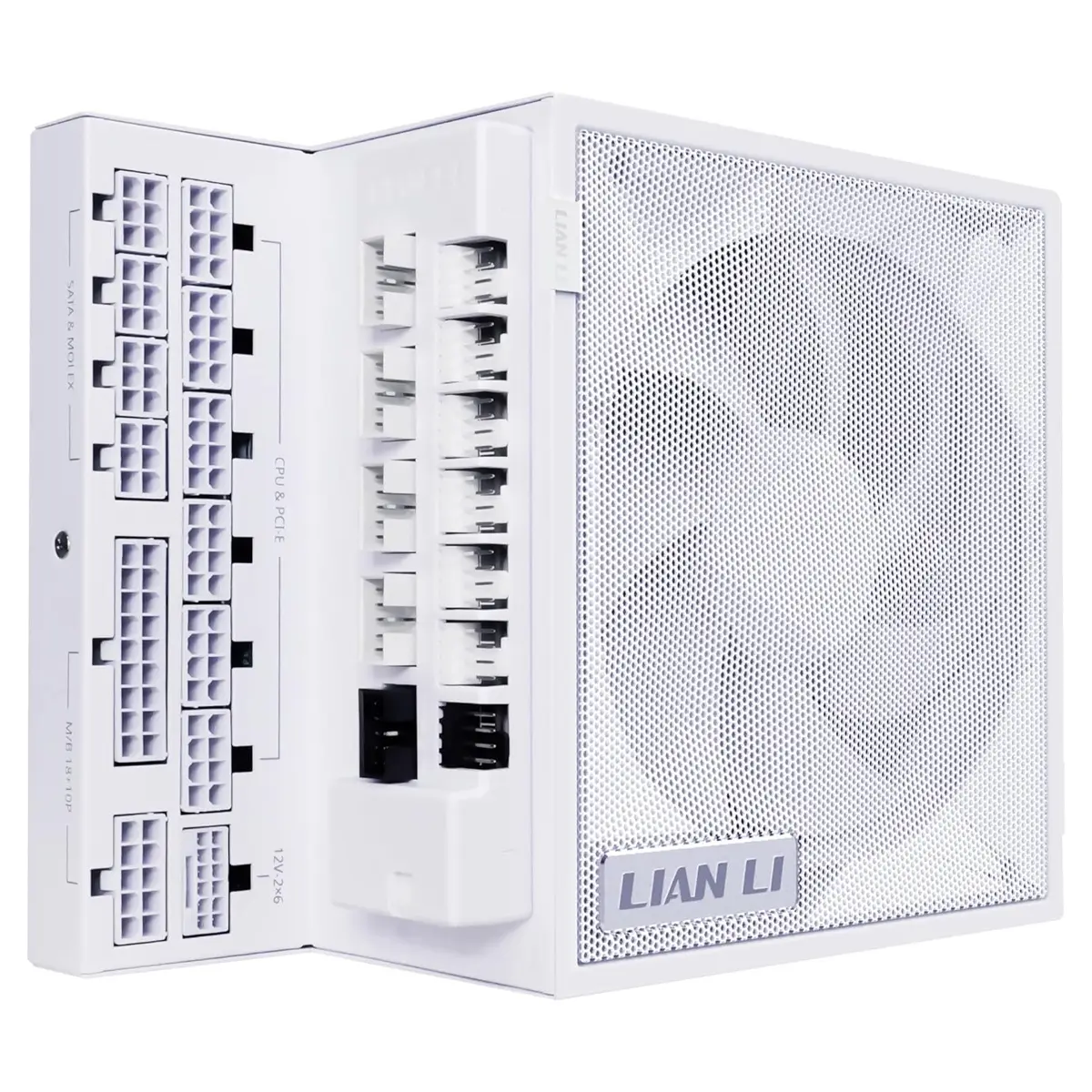 Lian-Li EG1000G EDGE GOLD 1000W 80+ Gold Certified Fully Modular ATX PSU with USB Hub, White