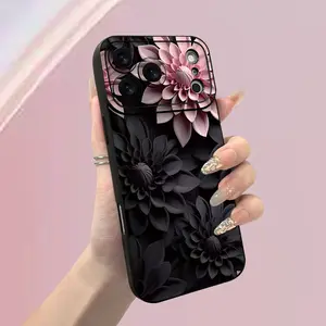 High-Value Flower Design Anti-Drop Protective Phone Case for iPhone Series, Perfect Gift for Holidays & Birthdays, Surprise Present for Friends & Family