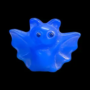 Blue Opalite Bat Carving approximately 2 inches