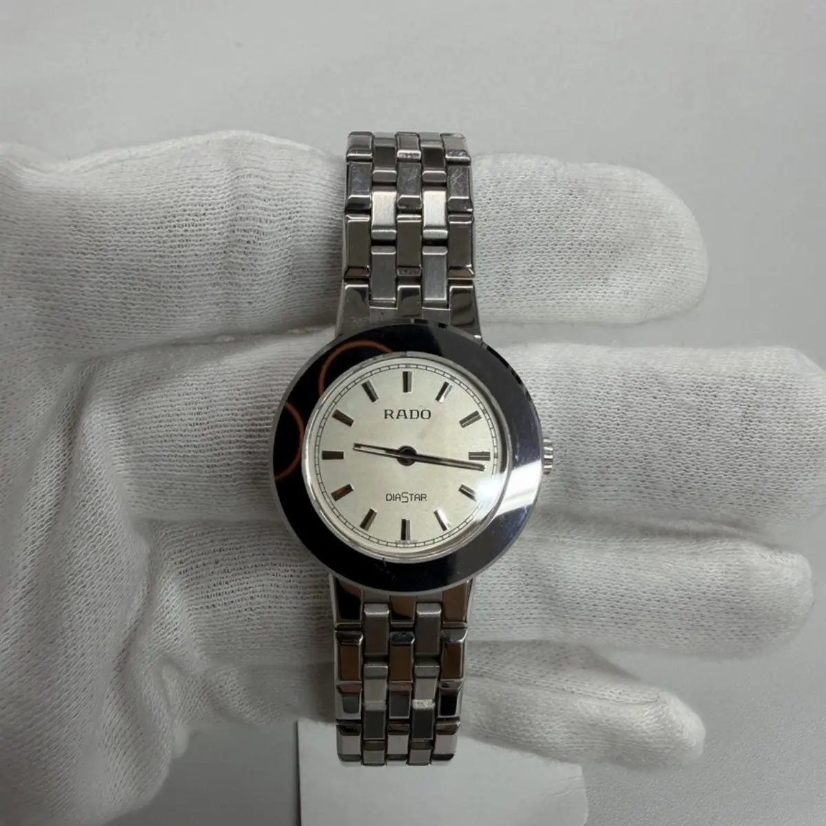 Pre-owned rado As Shown Shoulder Bags DiaStar Silver Dial Tungsten Quartz Women’s Watch 16cm 13491