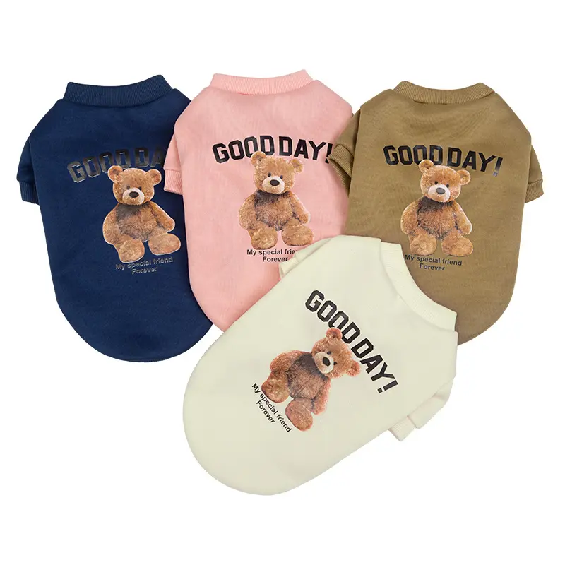 Good Day Dog T-Shirt with Special Friend Text Print, Cute Everyday Pet Tee for Small Dogs, Breathable Casual Puppy Top for Teddy Chihuahua