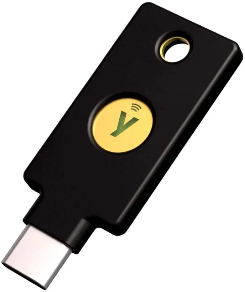 Yubico - Security Key C NFC - Two-Factor Authentication Security Key, Connect via USB-C or NFC, FIDO U2FFIDO2 Certified - Black