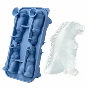 Godzilla Ice Mold - Creative 3D Dinosaur Ice Mold for Whiskey & Cocktails, Dinosaur Ice Cube Maker for Home Bar, Kids Parties & Gifts best friend mini couple stretchable stress relief grad supply set birthday present small