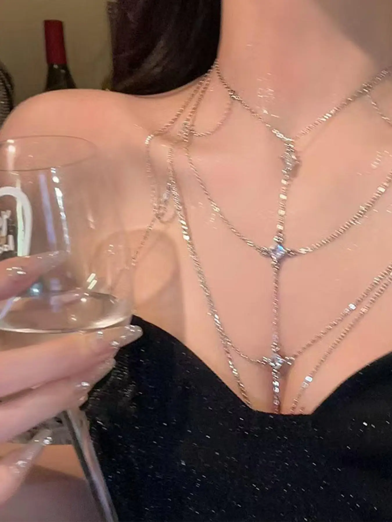 Chain Design Body Chain, Fashionable Body Jewelry for Women & Girls, Trendy All-match & Exquisite Jewelry Accessories for Birthday Gift
