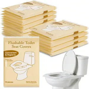 Disposable Water-Soluble Portable Toilet Seat Stickers, Travel Business Toilet Pad, Bathroom Accessories, Camping Gear, Fall Decor