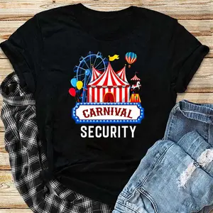 Carnival Security Circus Costume Carny Event Staff Men Women T-Shirt_1