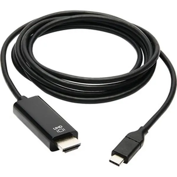 Tripp Lite U444-006-H4K6BE 6 ft. USB-C to HDMI Male to Male Adapter, Black