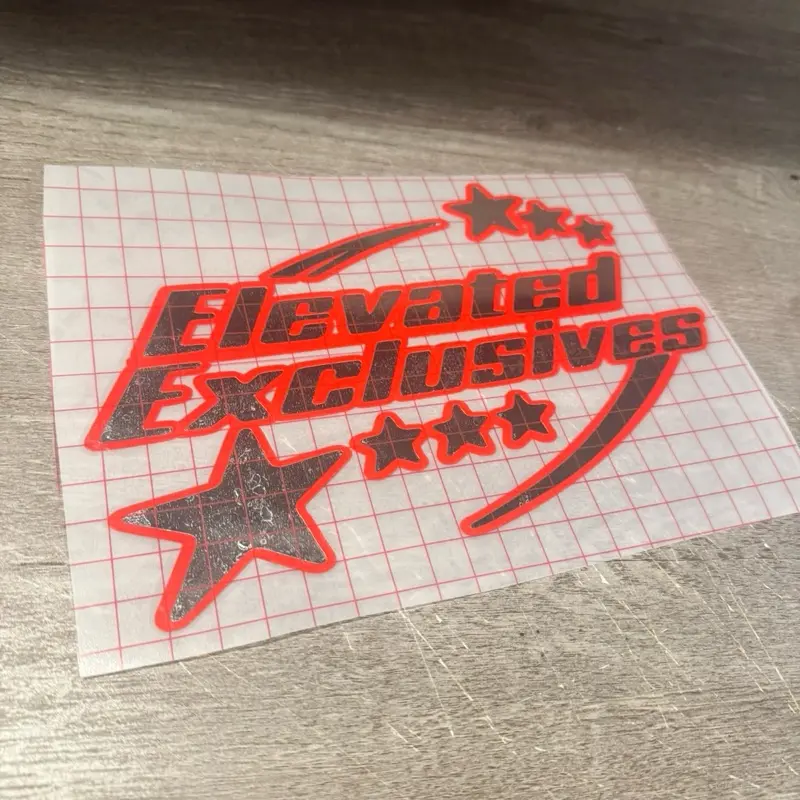 elevated stars vinyl decal for trucks back windshield
