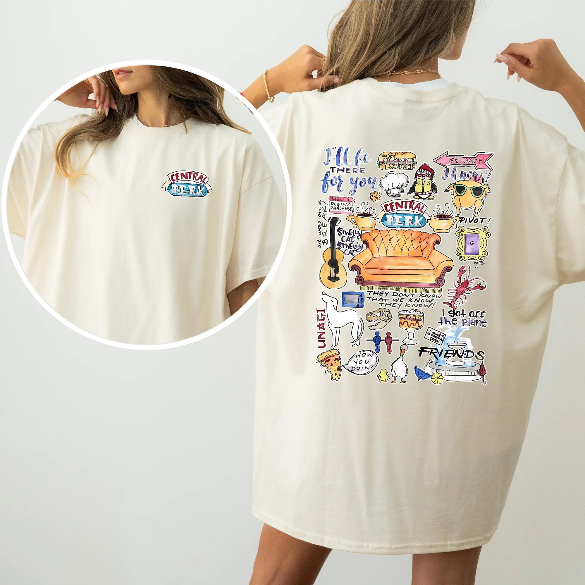 Central Perk T-Shirt, Friends TV Show Shirt, Retro Coffee Shop Graphic Tee, Funny 90s Sitcom Fan Gift, Unisex Tee for Men and Women, Classic Fit T-Shirt, Perfect for Layering