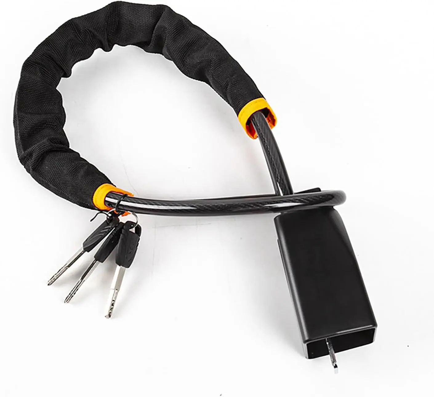 Universal Car Anti-Theft Wire Rope Lock with Key - Steering Wheel & Seat Belt Security Device, Vehicle Auto Parts Accessories for Truck, SUV, Van, Car Interior Add-on, Accessories For Car