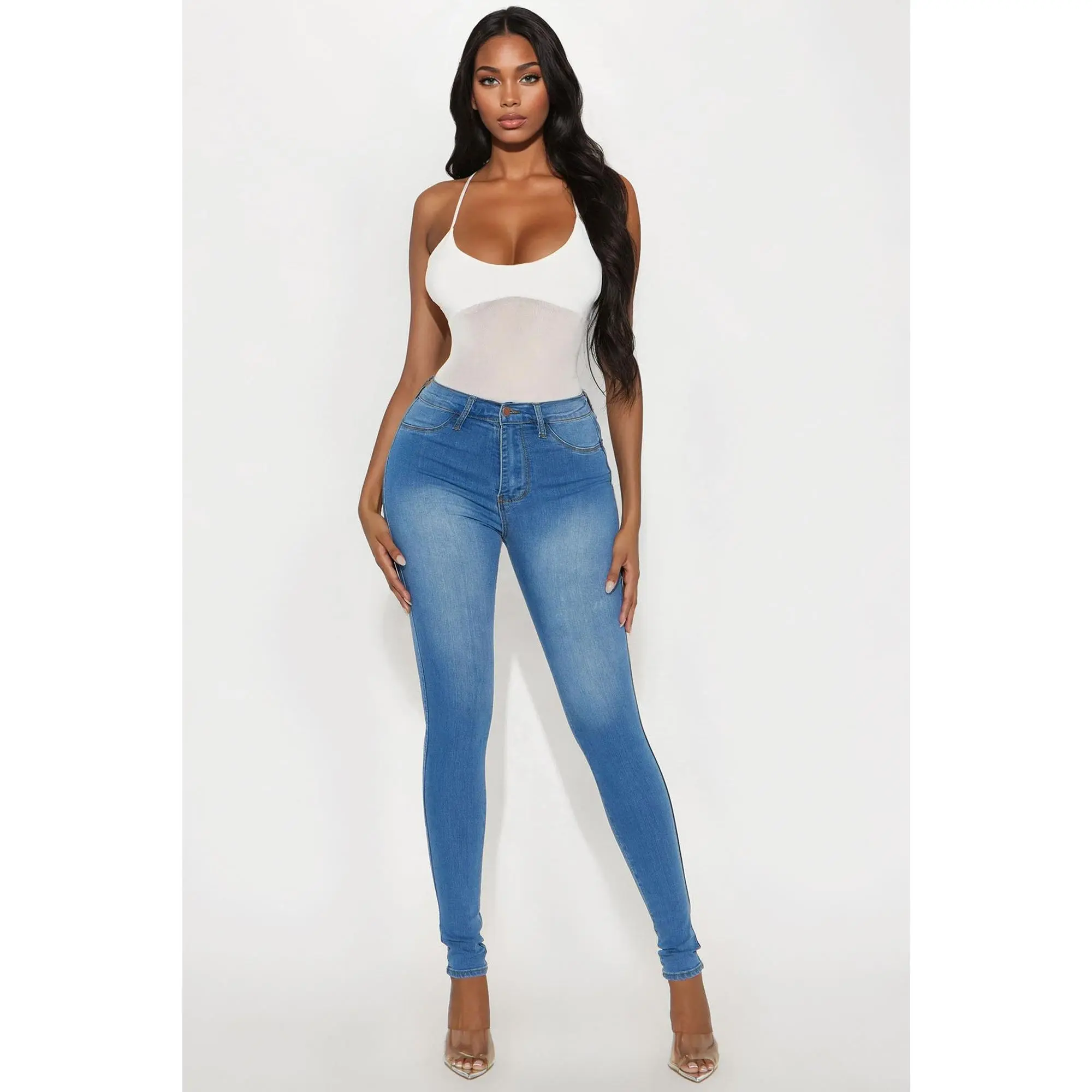 Tall Classic Beauty Booty Lifter Skinny Jeans - Medium Blue Wash