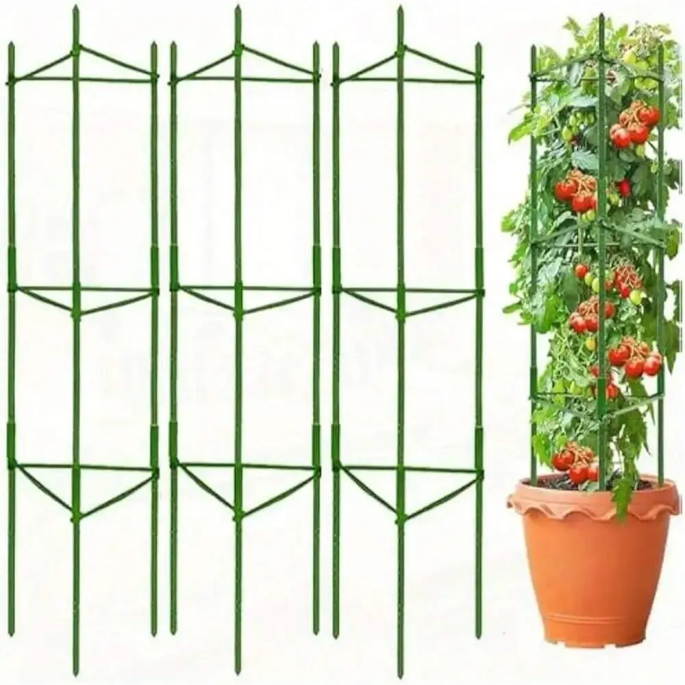 1 Pack Tomato Cage 3.9 Feet, Assembled Plant Support Cage, Vegetable Trellis for Climbing Plants, Flowers, Fruits, Vines, Plant Climbing Frame, Plant Cages