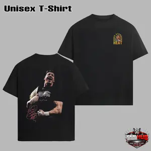 Vintage Eddie Guerrero Latino Heat WWE Champion Heavy Cotton Shirt Wrestlemania XX Tshirt Lucha Wrestling Libre Hoodie Fan Apparel Menswear Direct-to-garment Breathable Printing
