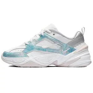 Nike M2K Tekno Low-Top Chunky Sneakers for Women in Blue and White