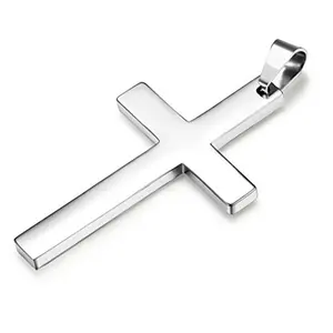 Trendsetter Titanium Steel Cross Pendant Tarnish-Free Urban Streetwear Accessory