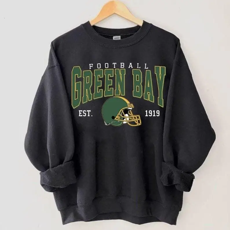 [SALE UP TO 51%] Green Bay Vintage Game Day Sweatshirt, Green Bay Football T-Shirt, Retro 90s Unisex Crewneck, Team Football Shirt, Sport Fan Gift Menswear Top, Green Bay Football Hoodies For Men, For Women