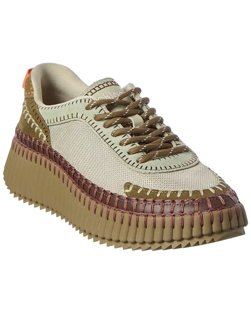Chloé Nama Canvas & Suede Sneaker