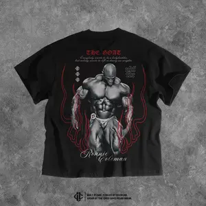 "THE GOAT RONNIE COLEMAN" Tee, Men's Gym, Workout Wear, Gym Apparel.