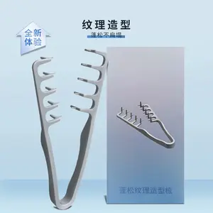 Fluffy Texture Styling Comb for Men and Women, Home Use Hair Seam Covering Bangs Hair Comb, High Crown Top Artifact