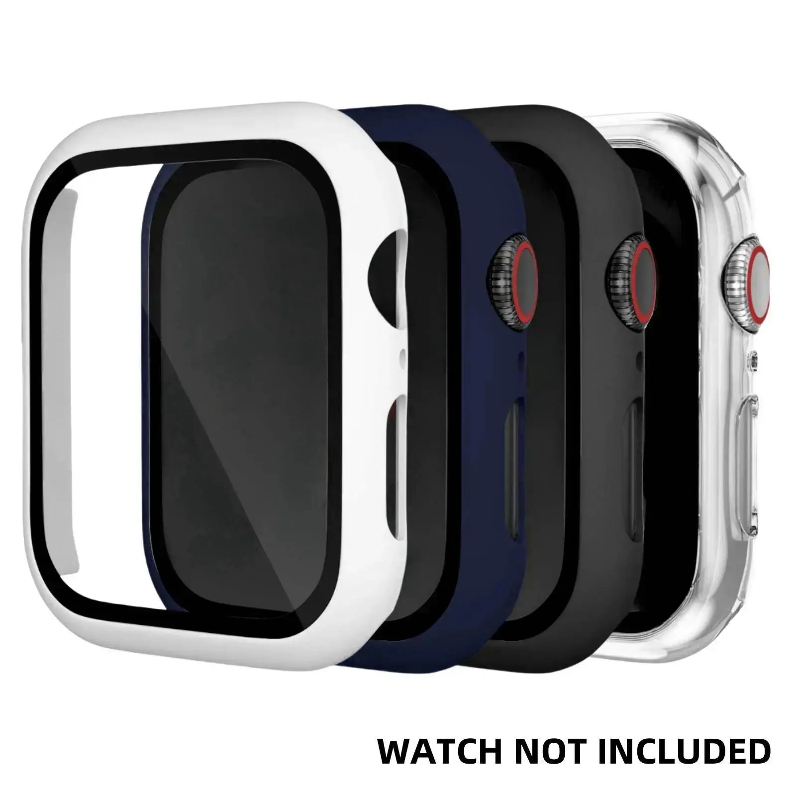 white + dark blue + black + transparent.