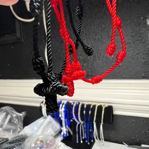 Adjustable cross bracelet