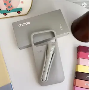 Minimal Silicone Phone Case with Lip Gloss Holder – Everyday Protection for iPhone 11–17 Promax