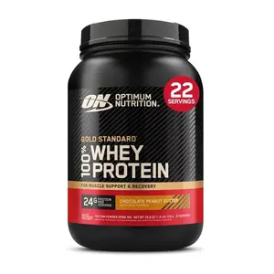 Optimum Nutrition Chocolate Peanut Butter Protein Supplement Powder Drink Mix, 25.6 oz