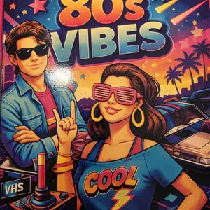 80s Vibes Retro Composition Notebook