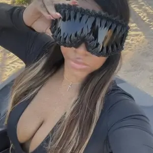 Punk Style Large Frame Anti-Wind Ski Goggles, Adjustable Elastic Strap, Handmade Random Effect, Outdoor Sports Eyewear, Windproof ski goggles