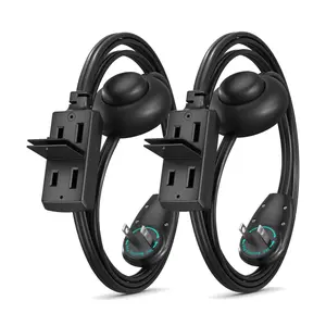 Maximm Cable Extension Cord Set of 2 w/ 360 Degree Rotating Plug Maximm Cable Extension Cord Set of 2 w/ 360 Degree Rotating Plug